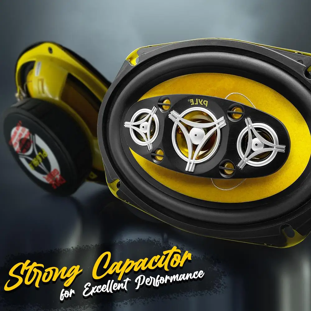 نظام مكبر صوت للسيارة Pyle 6x9 بوصة 500 وات - صوت مكون احترافي بثمانية اتجاهات مع مغناطيس 120 أونصة، PLG69.8 #5