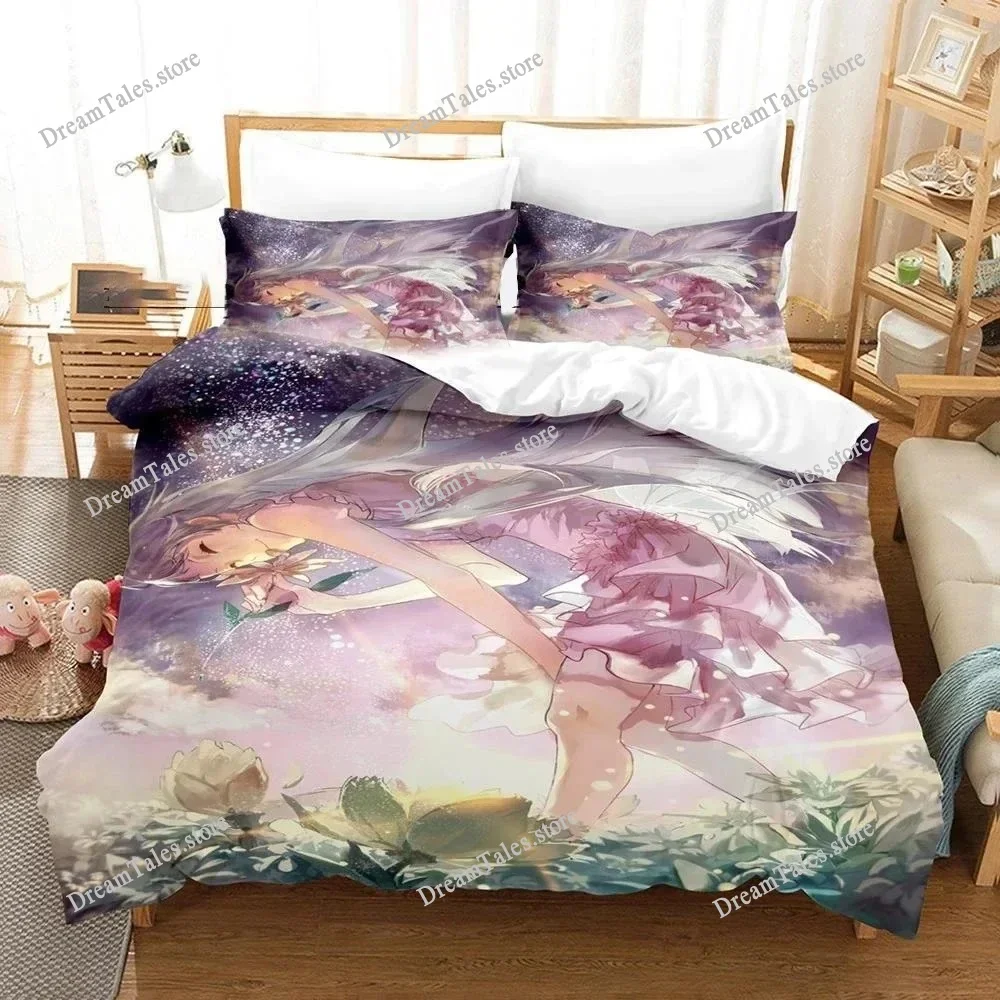 

3D Print Anime Anohana Honma Meiko Bedding Set Boys Girls Twin Queen Size Duvet Cover Pillowcase Bed Kids Adult Home Textiles