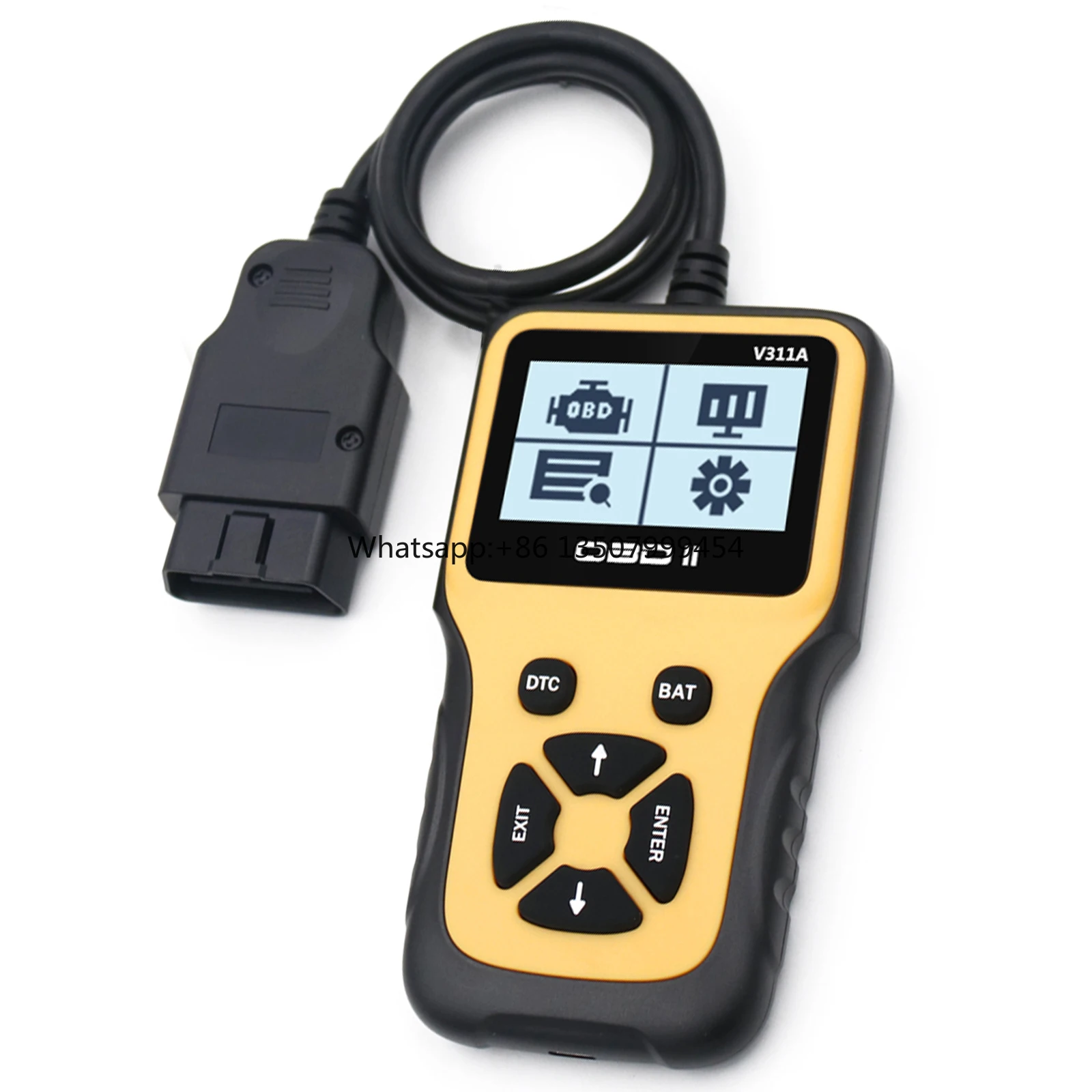 

Digital Automobile Car Vehicle Fault Code Reader OBD II Diagnostic Scanner with 7 Languages I/M Emission Detection Data