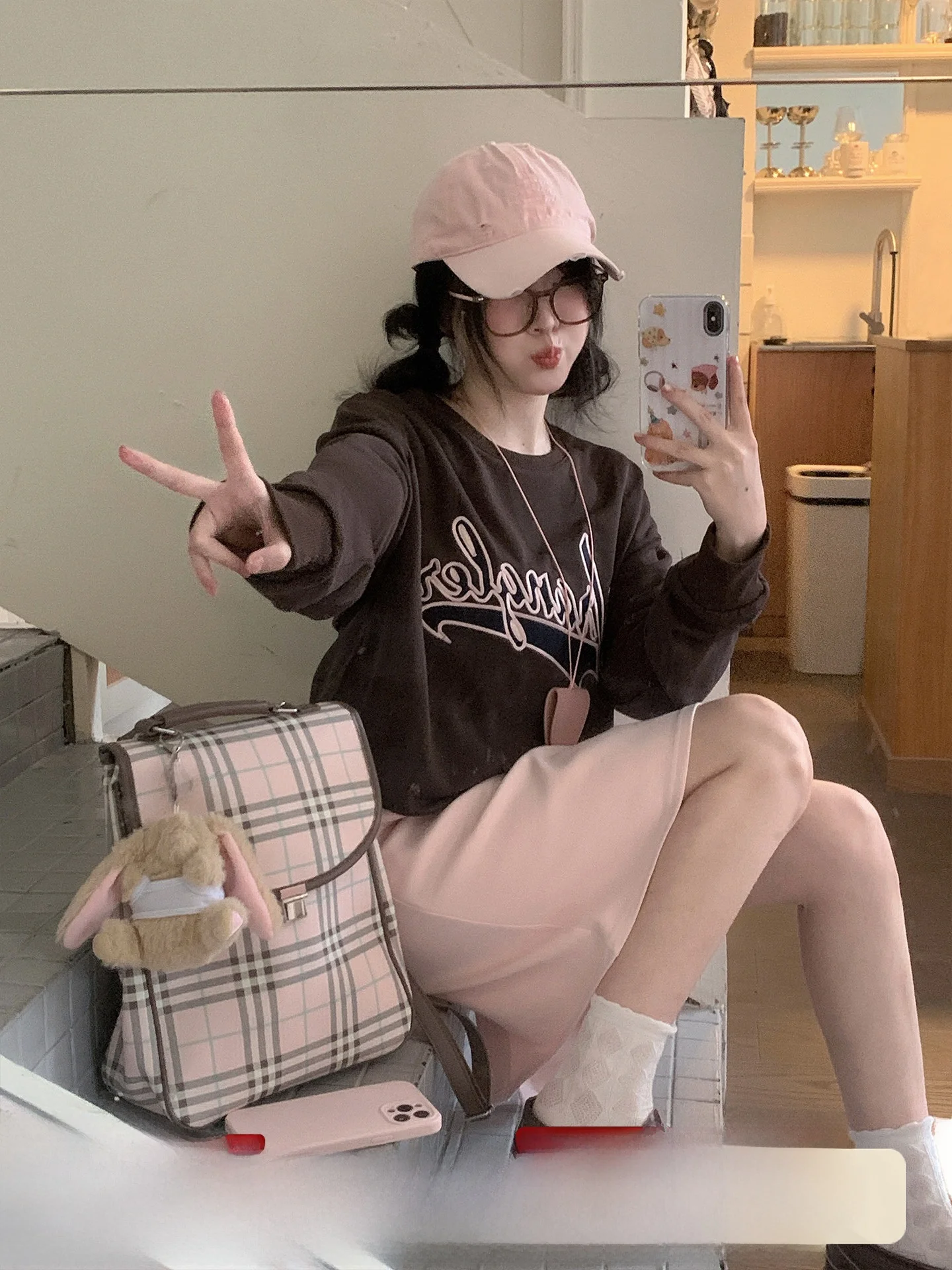 

Goodbye Cokosue Roll Color Blo свитшот с вышивкой букв женский свободный универсальный топ Sweet Sle Long Sve круглый Ne