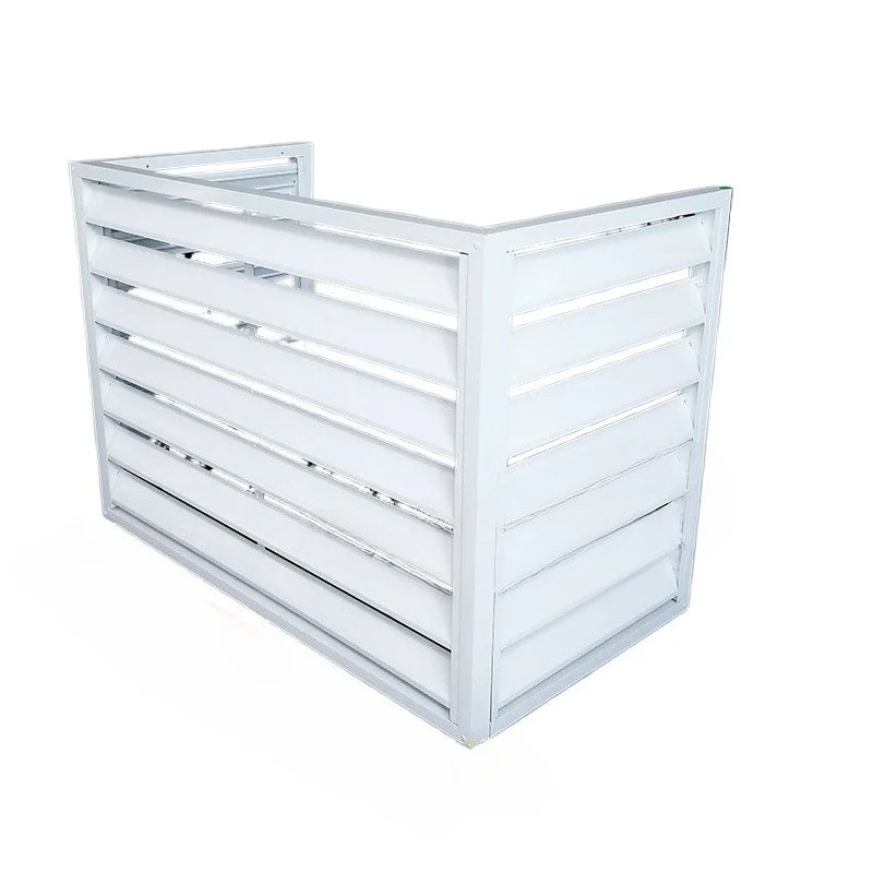 1pcs Aluminum alloy air conditioner outer machine louvers grille fence, protective cover decorative fence
