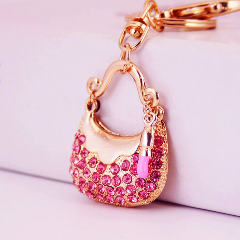 Creative New Mini Bag Full Of Alloy Keychain Exquisite Automobile Hanging Holiday Souvenirs Women's Bag Accessories