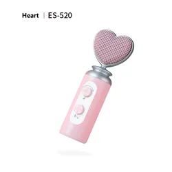 Pink Microphone Professional Condenser Cute Tabletop Microphone Noise Reduction for Mobile Phone Computer Live Broadcast ES520