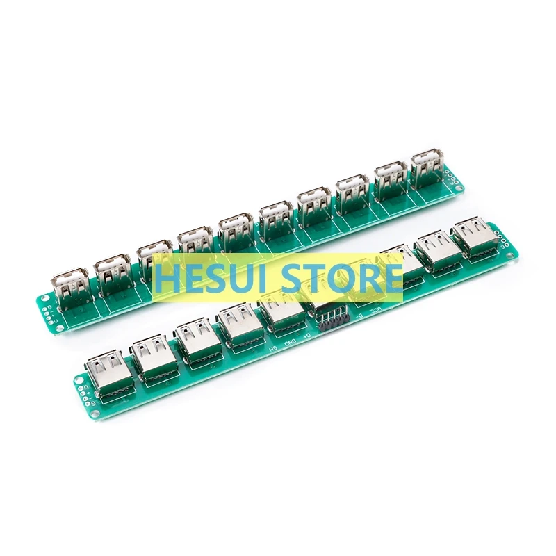 USB2.0 female base 10 connected seat test board USB adapter board USB data cable female head test inspection extension board