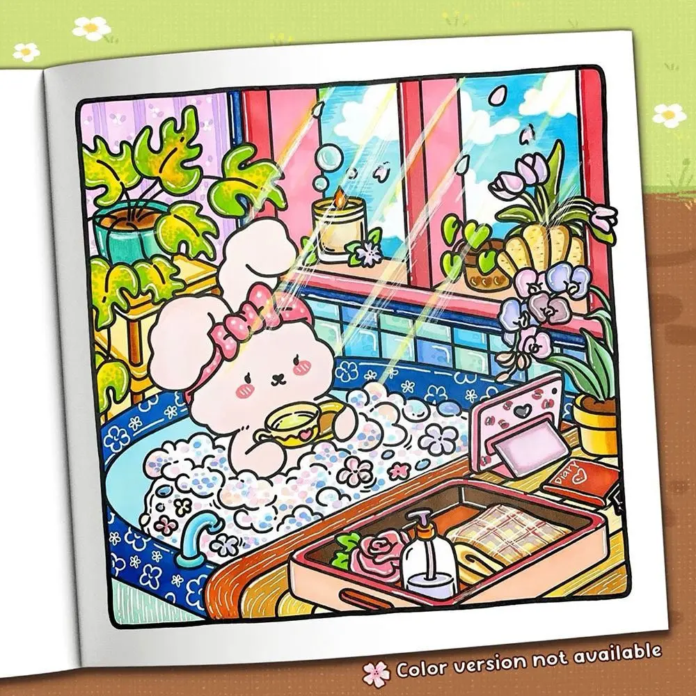 Cartoon Coloring Book Educational Painting Gift Graffiti Painting Book Stress Relief Montessori Drawing for Adults And Teens