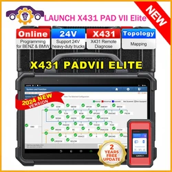 2024 Launch X431 Pad7 Elite Pad 7 VII Smart Link 7 Throttle III J2534 Obd2 Full System Ecu Programming Machine Scanner Diagnosti