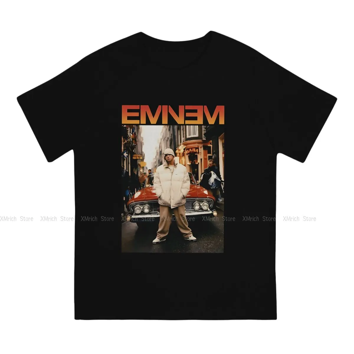 Realistic Nature Dark Light Men TShirt Eminem O Neck Tops 100% Cotton T Shirt Funny Top Quality Gift Idea