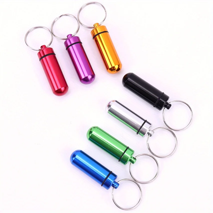 3 pcs Random color portable storage box, mini key pendant storage box suitable for hunting, fishing, camping, exploration