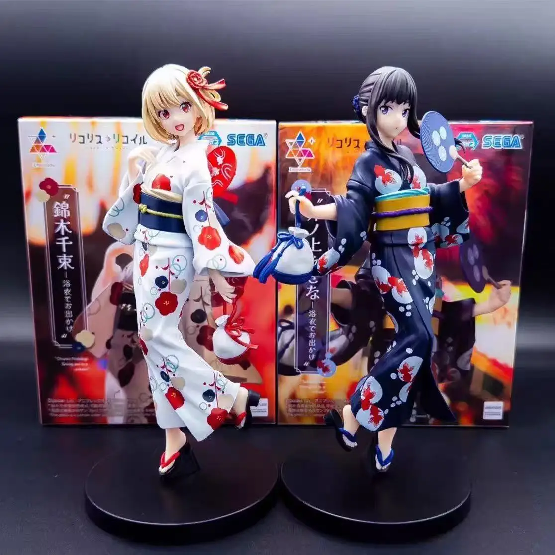 

Collect Anime Figures Nishikigi Chisato & Inoue Takina & Kimono Cute Girl Model Action Figures Toys for Kid Gift Christmas Decor