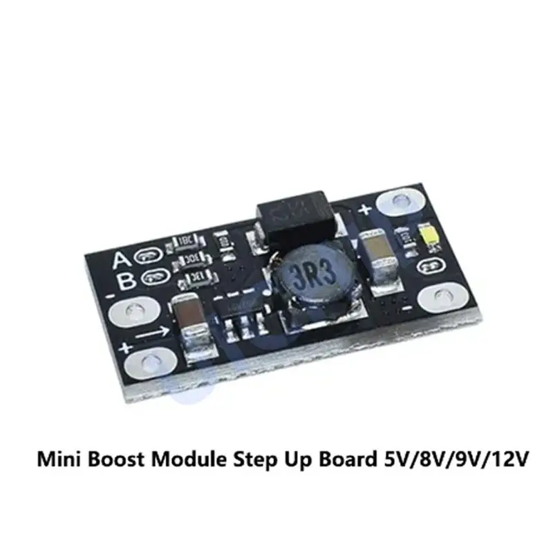 (1-20pcs) SM Newest Multi-function Mini Boost Module Step Up Board 5V/8V/9V/12V 1.5A LED Indicator Diy Electronic Voltage Module