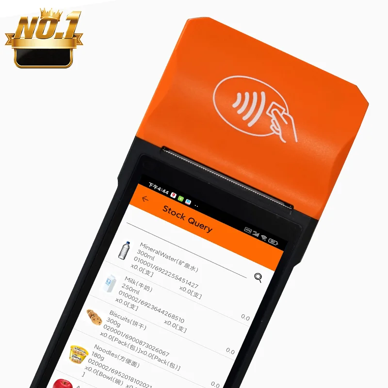 

Android 13 4G 5.5'' FHD Touch Screen Handheld Pos 2450mAh OEM 2+32GB NFC/WIFI/BLUETOOTH Mobile Pos Terminal with Printer