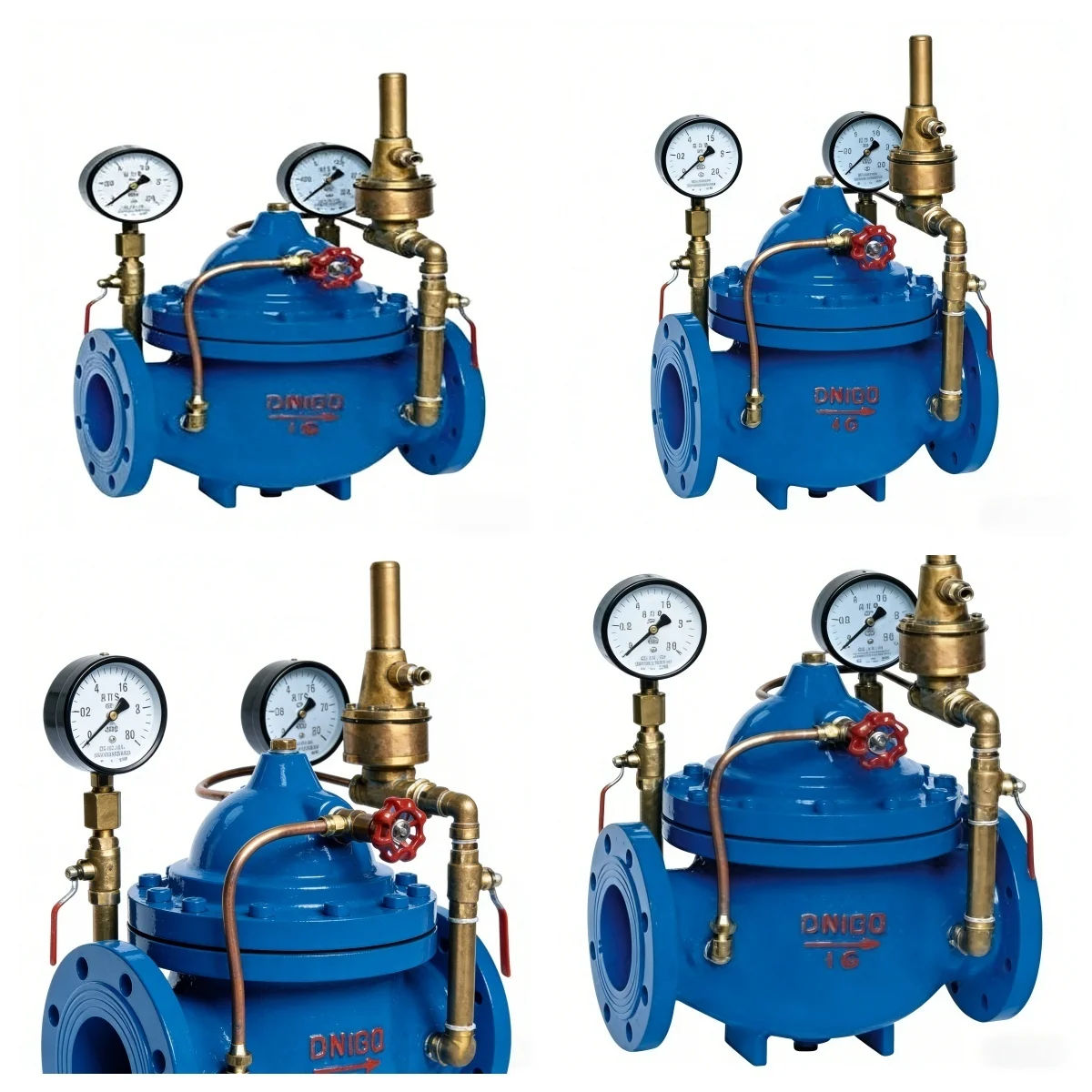 Cast Iron Automatic Hydraulic Differential Pressure Bypass Valve For Central Air Conditioning Water System