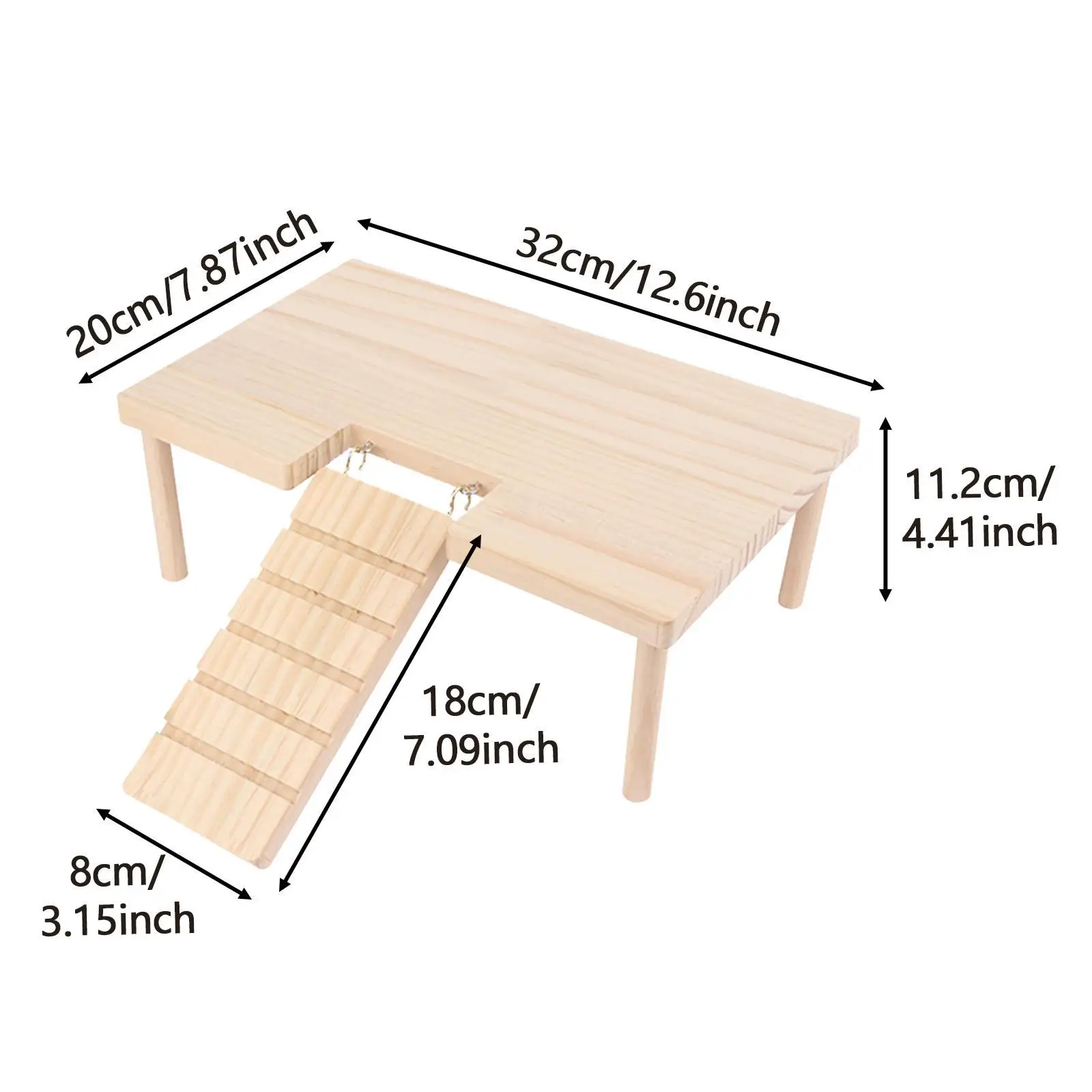 سلم التسلق لمنصات الهامستر ملحق موئل الدرج الحيواني الصغير للقوارض