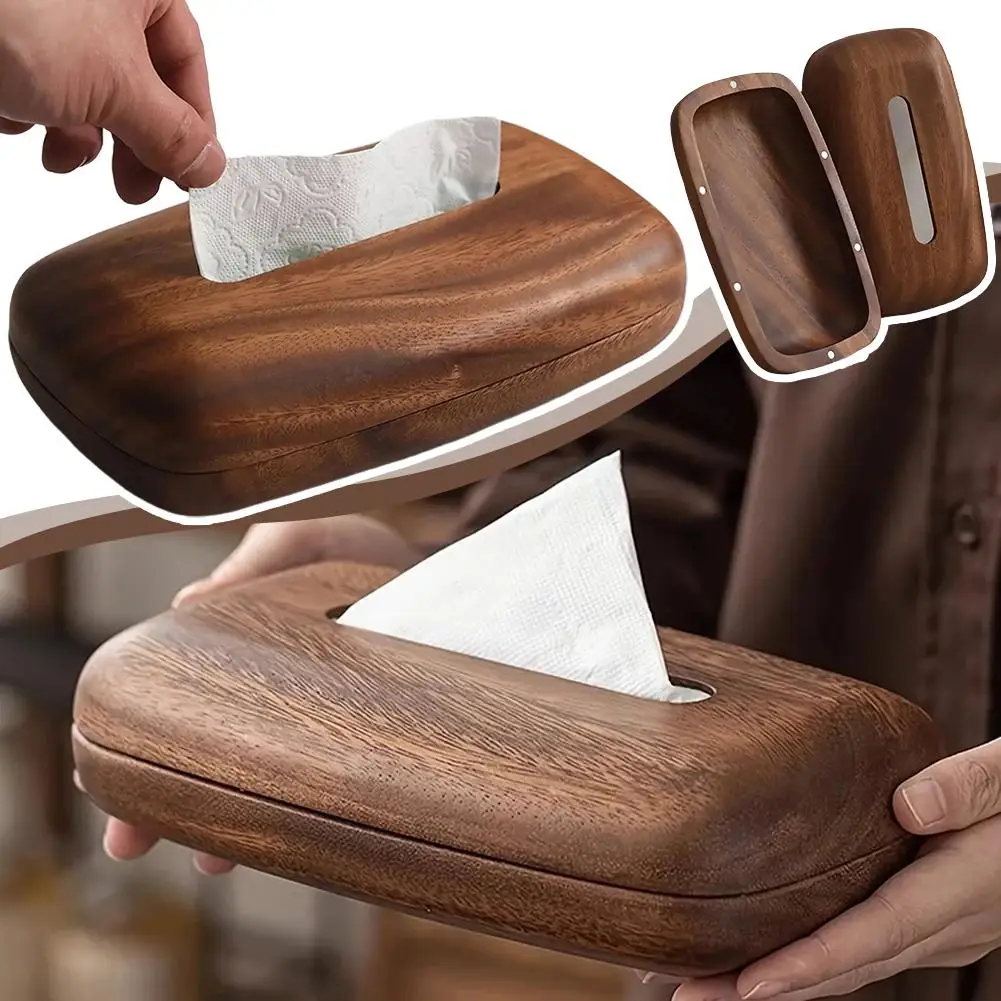 

Деревянная коробка для салфеток в винтажном стиле, настольный держатель для салфеток, декоративный органайзер для прикроватной тумбочки, аксессуары для кухни