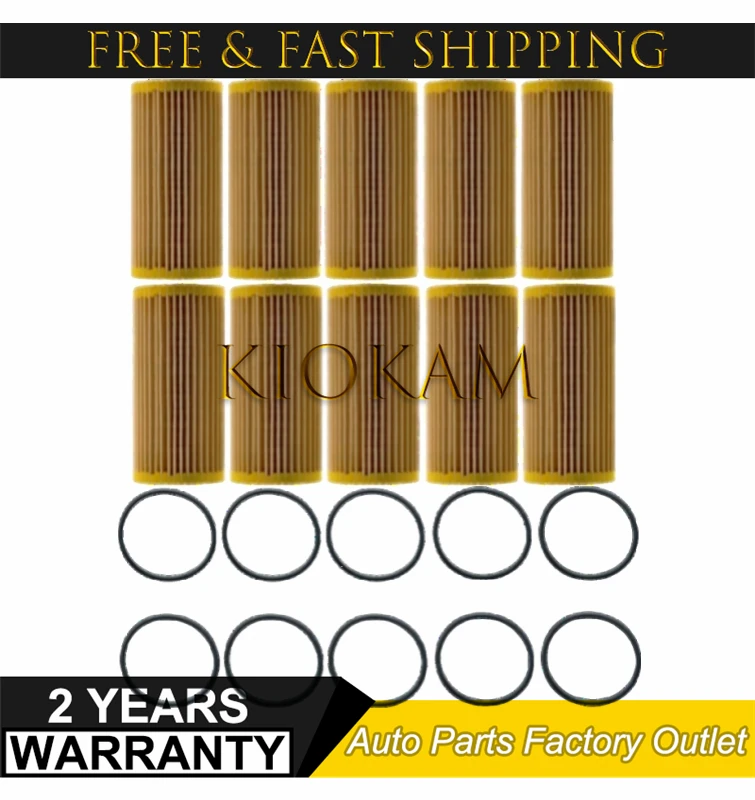 06L115562 6~10PCS Oil Filter for 13- Audi A1 A3 A4 A5 A6 Q3 Q5 Q8 TT Skoda Octavia Golf7 Beetle 1.8 2.0T Porsche Macan 2.0T