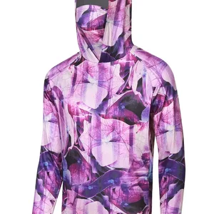 Fischenhemd mit Herrenhaube, Außenkleidung, Kapuze mit Sommermaske, Sonnenschutz UV 8 Hauptverkaufsfischereihemd mit UV -Schutz - №2