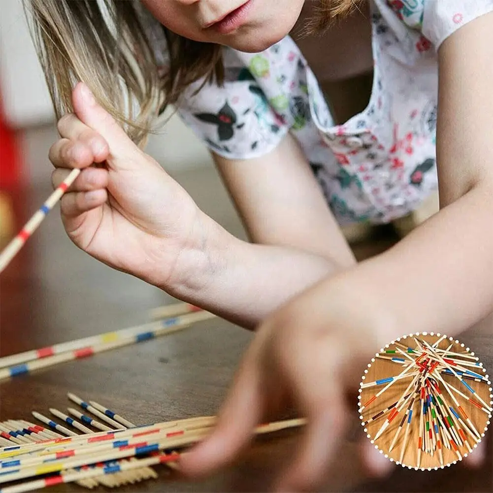 1/3/5/10PCS Pick Up Sticks Table Game Wooden Pick up Classic Game Mikado Spiel for Adults Kids Fun Party Family Game