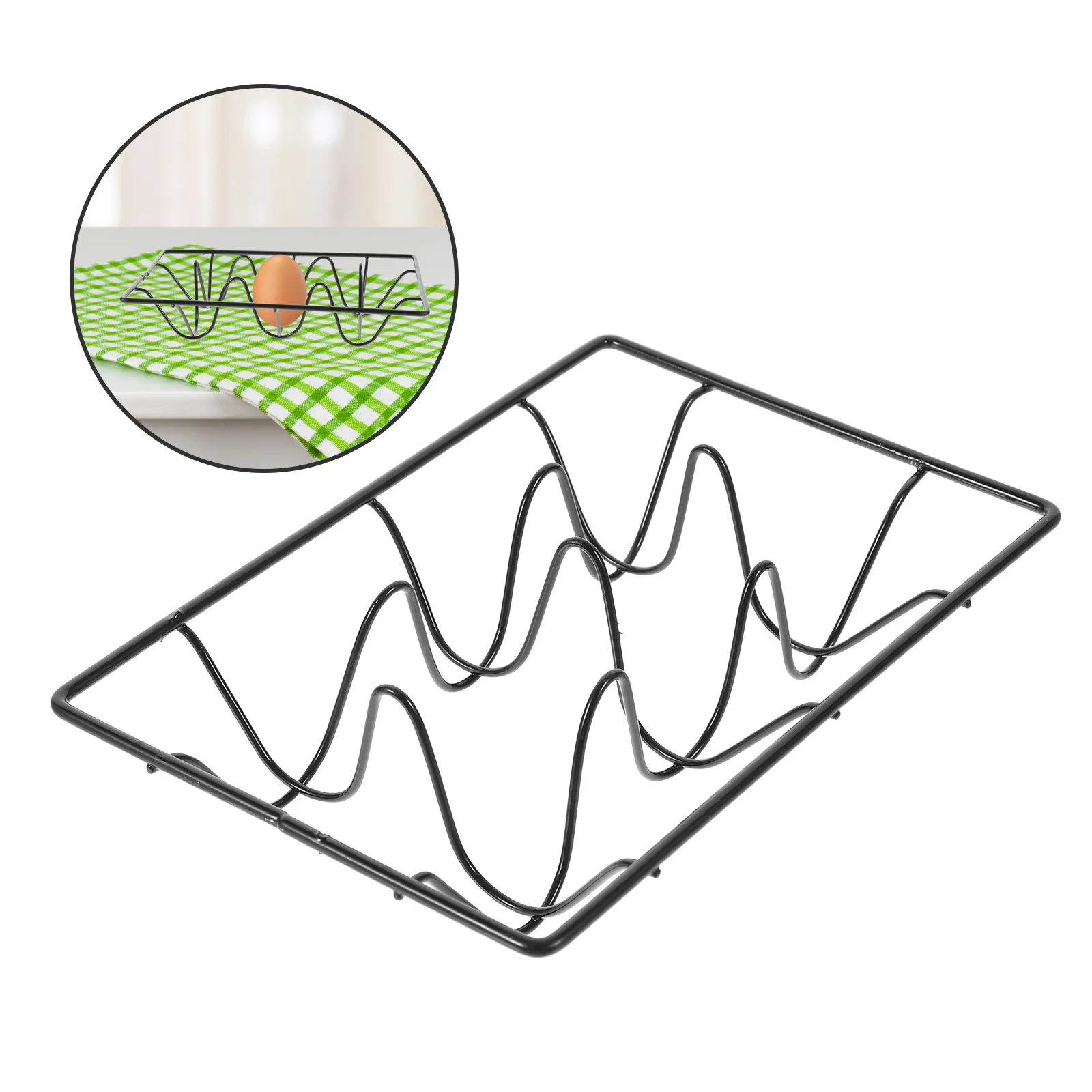 

6pcs Holder For Refrigerator Large Capacity Egg Storage Organizer Deepened Groove No Collision Fridge Egg Rack Kitchen Storage