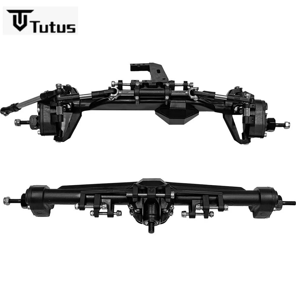 

Plastic Front Rear Straight Axle With Servo Mount Portal Axle For 1/10 RC Crawler Axial SCX10 D90 Vanquish H10 Optic