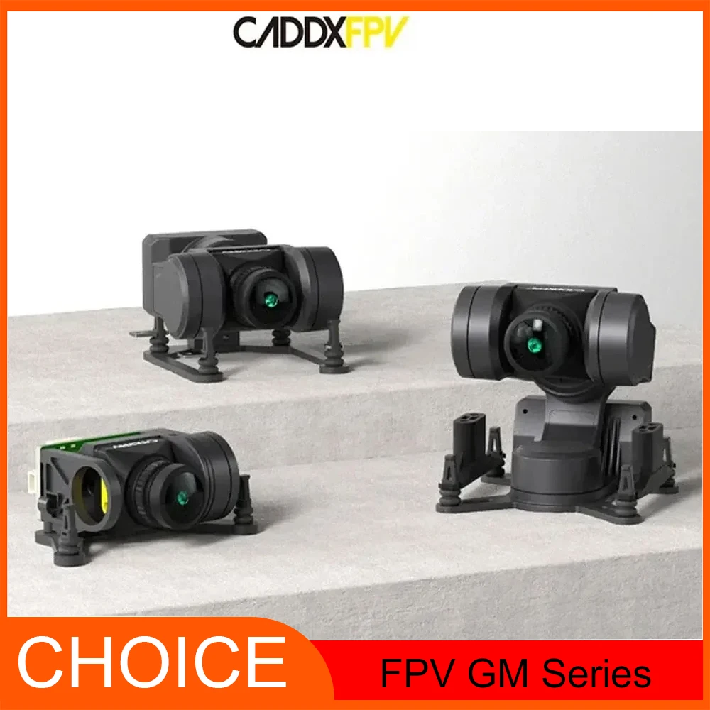 CADDXFPV GM1/GM2/GM3 FPV Gimbal sin cámara – Head Track para cámara de 19 mm y gafas HD Avatar