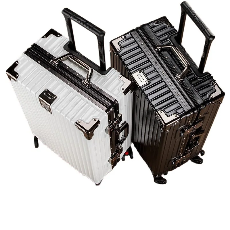 

Aluminum frame, student, trunk, large capacity, tie rod, strong, durable, password, silent, universal wheel