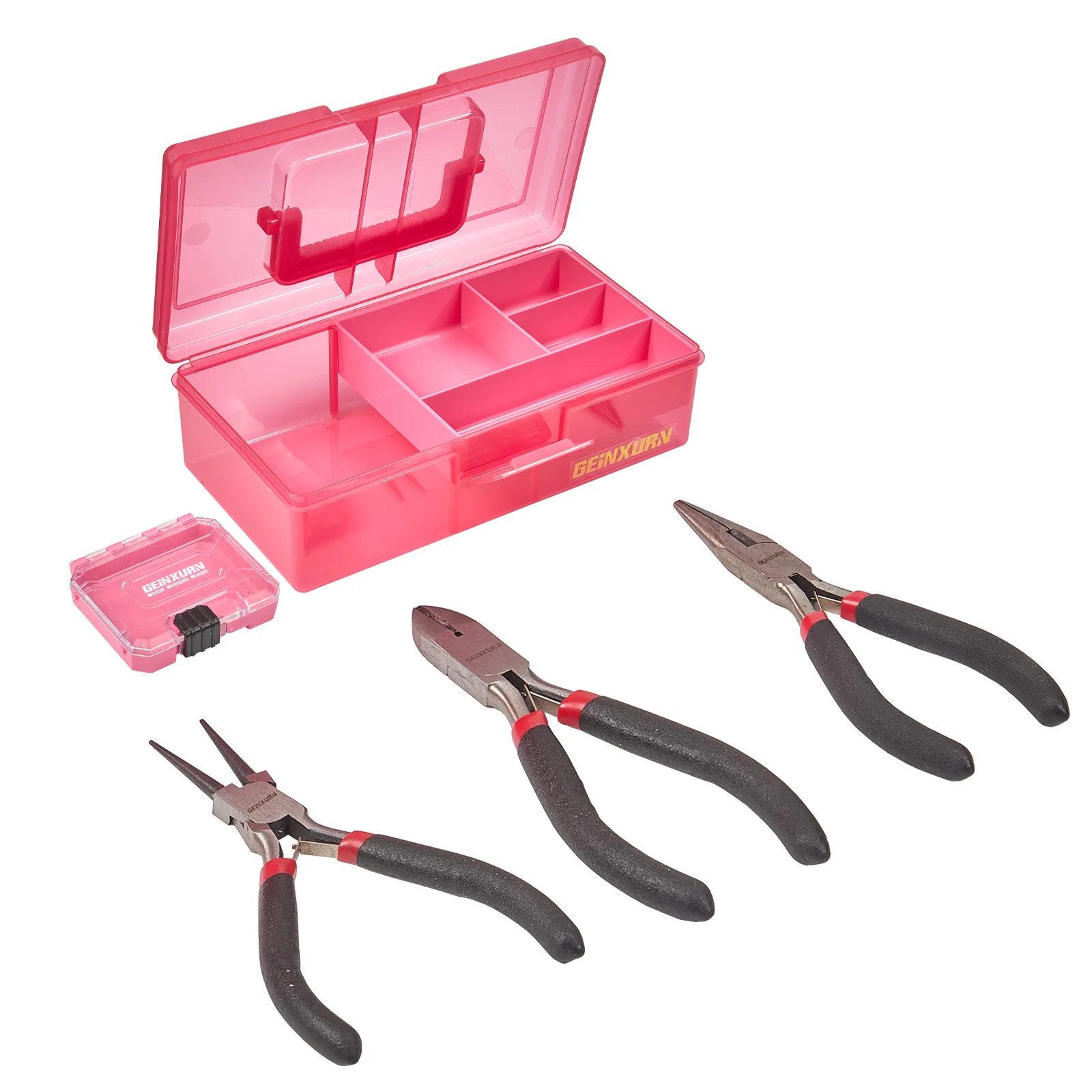 

Geinxurn Jewelry Making Tool Kit - Pliers & Storage Box for DIY Crafts, Beading and Repairs