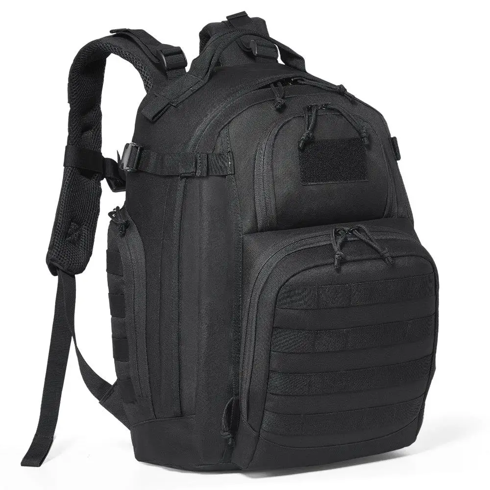 

Tactical Waterproof Backpack Molle Design Bottle Holder 25L Capacity for men 3-Day Assault