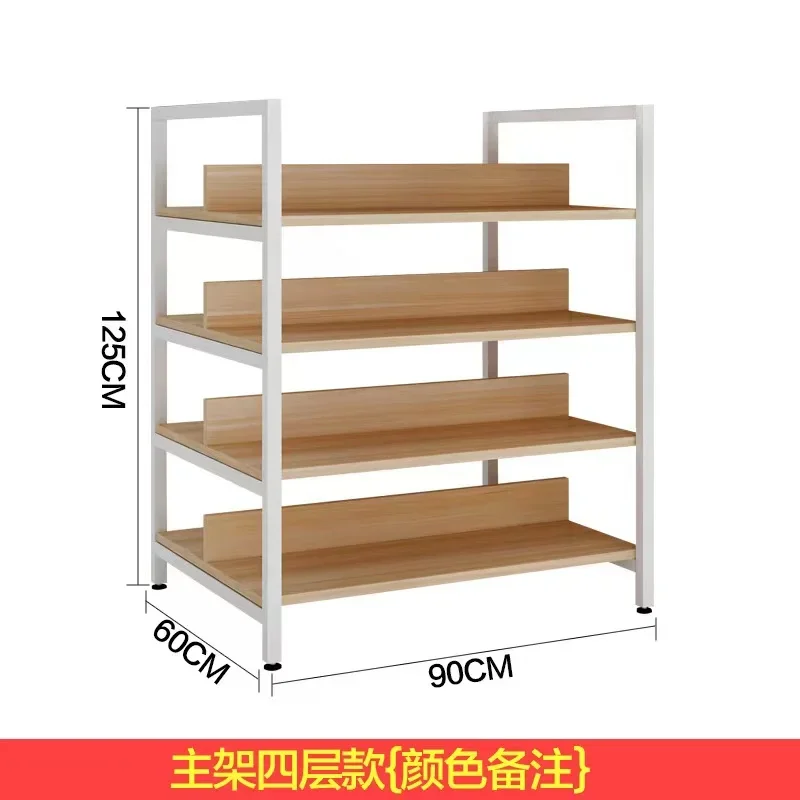 Warehouse Rack with Adjustable Supermarket Wood Accessories Hanging Display Rack Shelf Display Rack Used in Supermarket