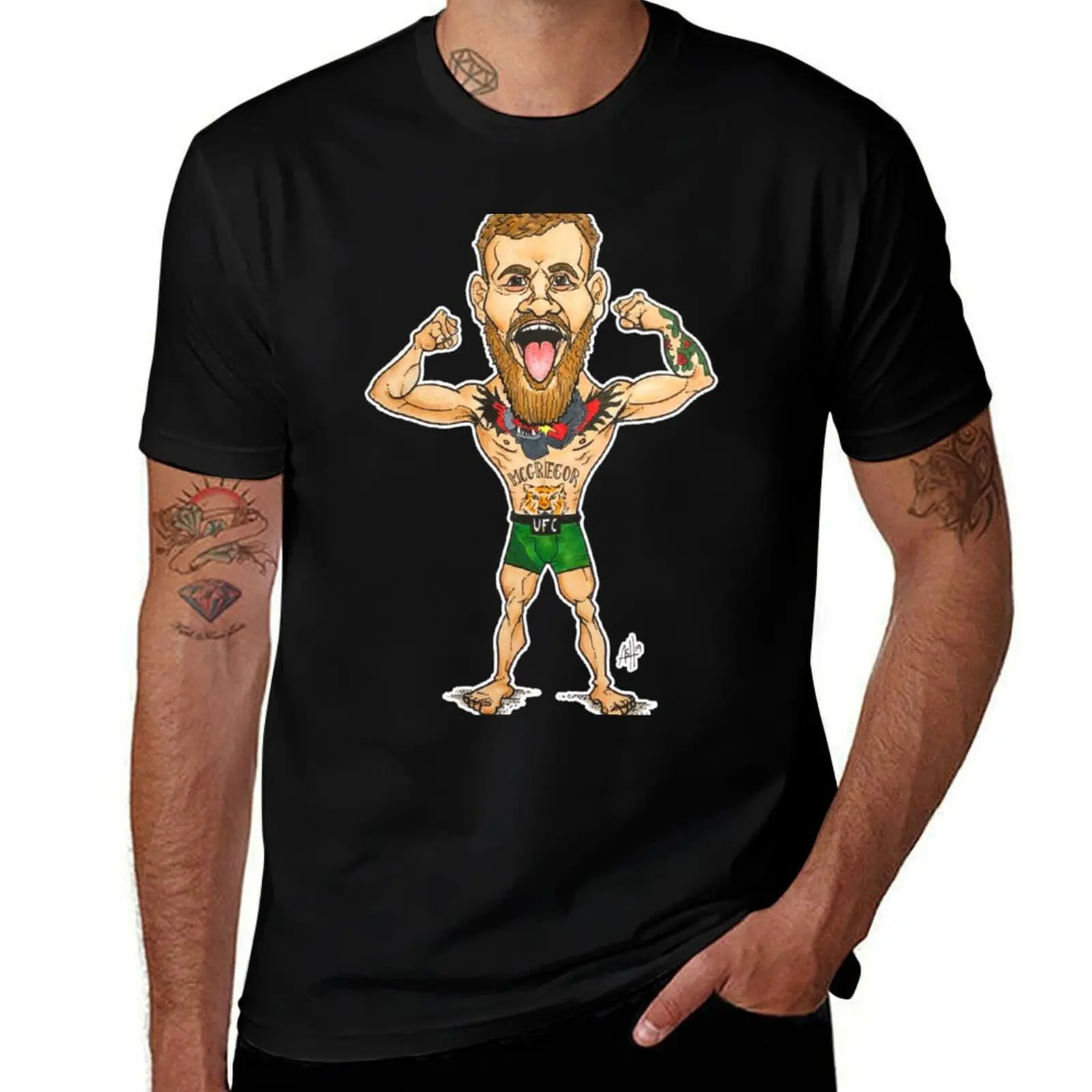 

shirt with T-Shirt man Connor Mcgregor t Classic t t custom cotton print shirts prints shirt