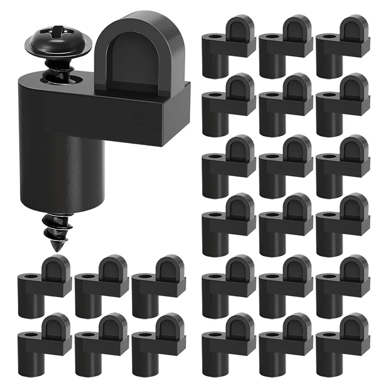 

A84E-For Fastens Winter Window Screens 3/8 In Nylon Window Screen Clip With Screws Offset Window Clips