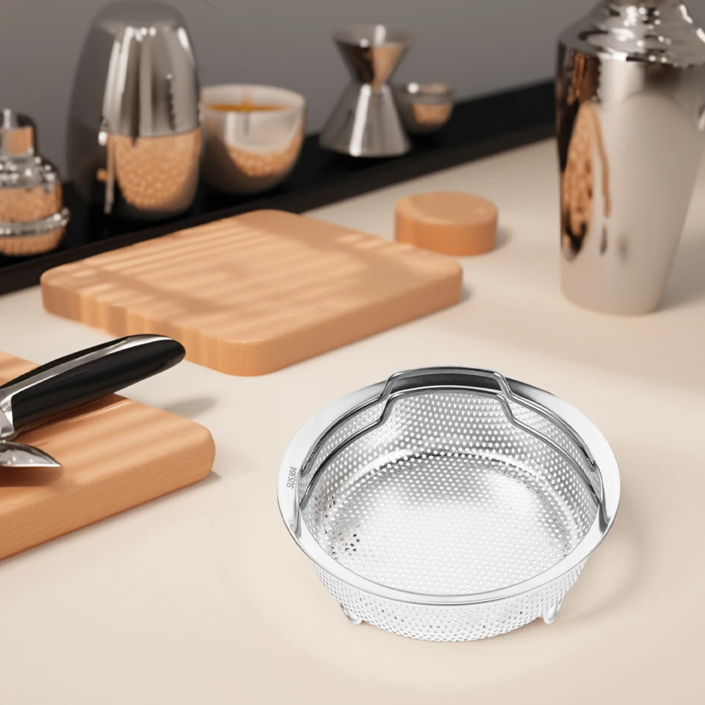 

22Cm Stainless Steel Steaming Basket Drain Colander Metal Steamer Insert Handle Food Steaming Roasting Cooking Vegetable Fruit