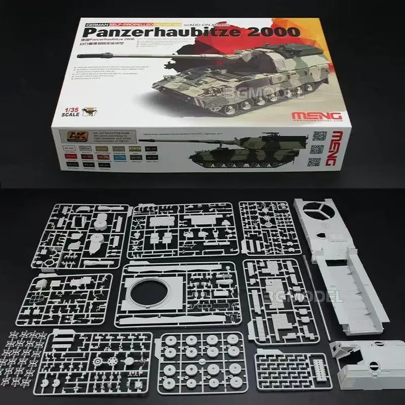 Meng MODELLO 1/35 TS-019 Panzerhaubitze 2000 con kit modello armatura aggiunta