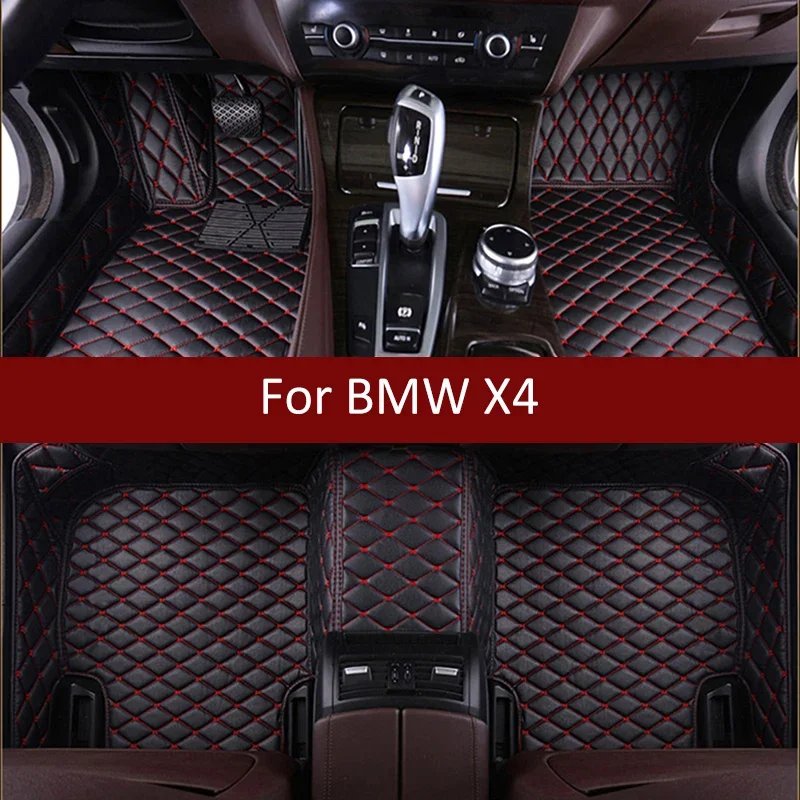 

Custom Car Floor Mats For BMW X4 F26 G02 F98 Auto Carpets Foot Coche Accessories