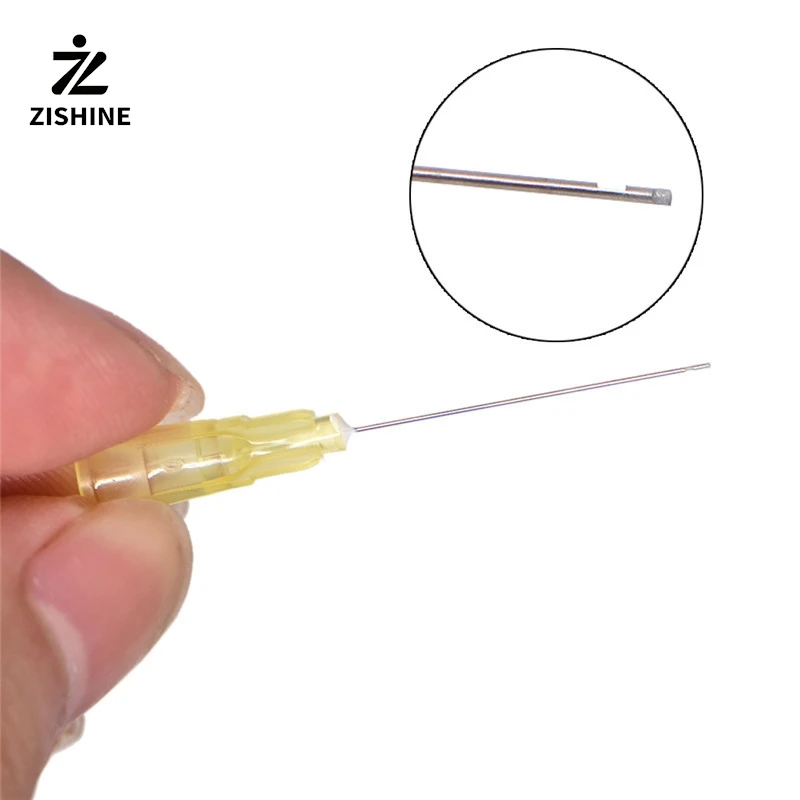100pcs/pack Dental Root Canal Irrigation Needle Tip Dental Root Canal Irrigation Needle Single Side Opening