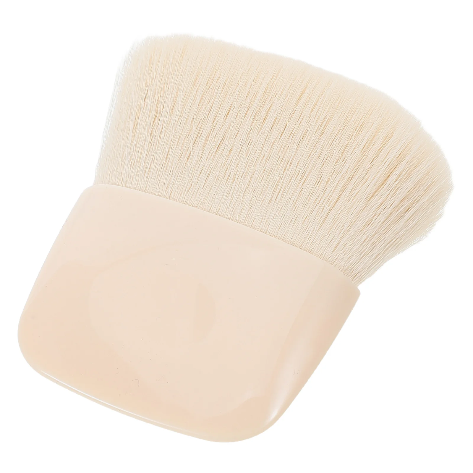 

Mini Makeup Brush Beige Compact Flat Head Soft Bristles Travel Powder Blush Foundation Brush Travel Size Brushes Makeup