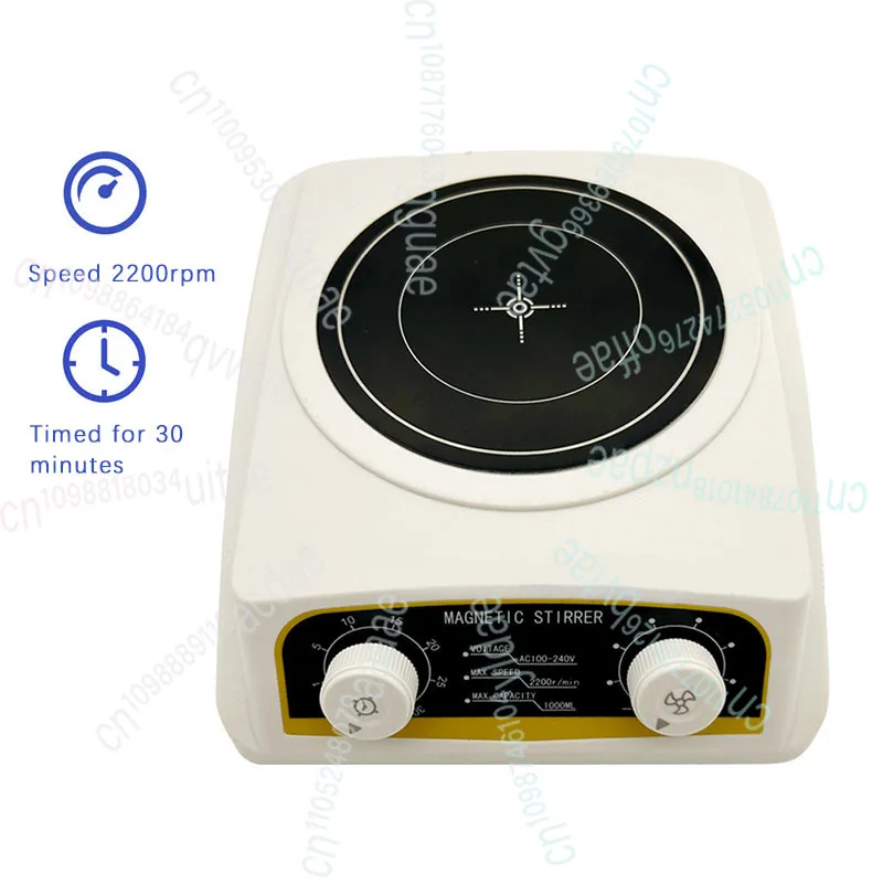

Магнитный миксер с регулировкой скорости по времени, 2200 об/мин, 1 л, магнитный миксер малой емкости для лаборатории