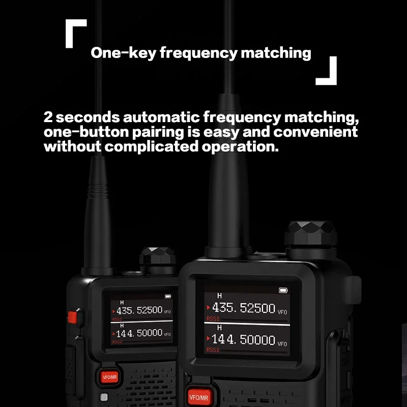 Baofeng-Radio bidireccional para exteriores, dispositivo de comunicación inalámbrica con banda aérea FM, RX, VHF, UHF, codificador, cifrado, tono