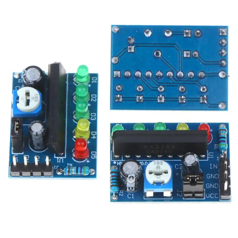1/2/3Pcs Capacity Indicator Red Green LED For Voltmeter Volume VU Meter KA2284 Power Audio Level Indicator Module Battery