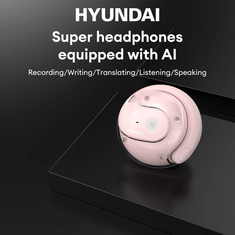 Choice HYUNDAI HY-T26 Pro Wireless Bluetooth 5.4 Earphones Ultra Hardware HIFI Sound quality Headphones 24h Long Battery Life