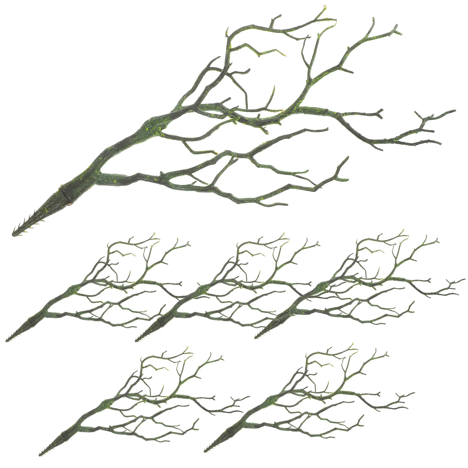 

6Pcs Artificial Plastic Dry Branches Antler Branches DIY Vase Filling Decorative Plant Stems Flower Arrangement