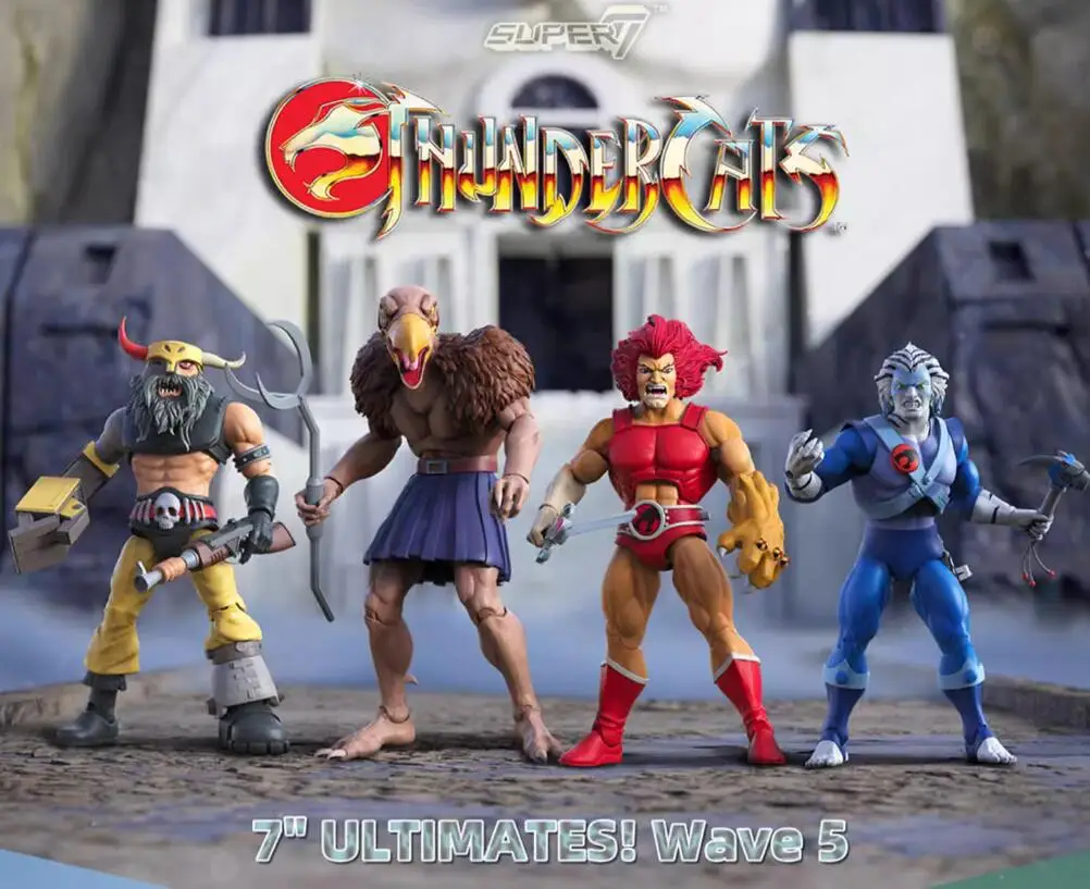 Original Super7 The 5rd Lineup Thundercats One:12 Bengali Vultureman Hammerhand Lion-O Mirror PVC Action Figure Toy Doll Gift