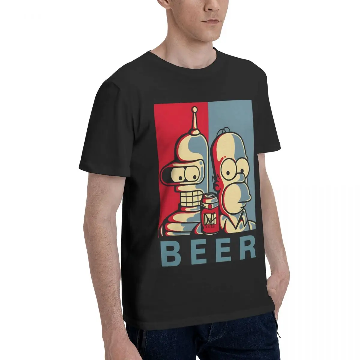 Casual Fun T-Shirt for Men Round Neck Cotton T Shirt F-Futurama Short Sleeve Tee Shirt 4XL 5XL Clothing