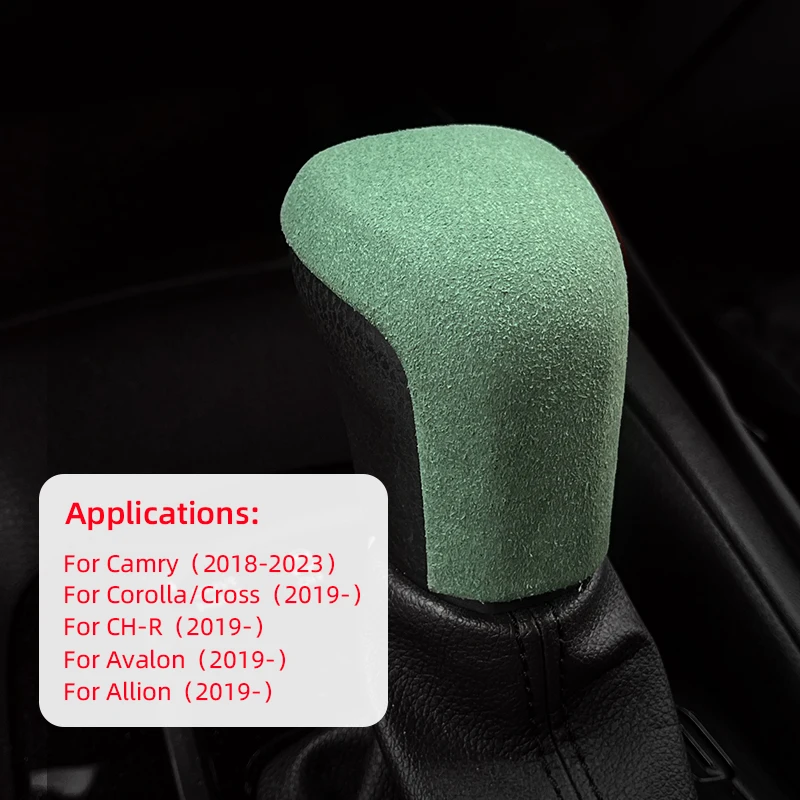 Picture 7: Car Gear Head Shift Knob Cover Trim Sticker for Toyota Corolla E210 2019-2024 Camry XV70 Corolla Cross Yaris Cross 2025 Interior