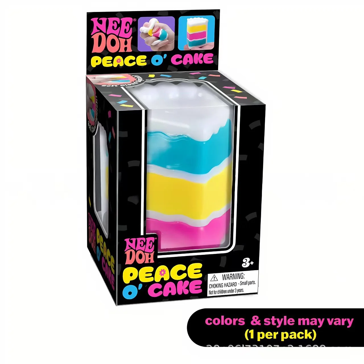 Needoh Nice Schylling Würfel Sensorischer Nice-Sicle Stressabbau-Squishy-Würfel Anti-Angst-Quetschobjekt für Konzentration bei ADHS-Überleidenden