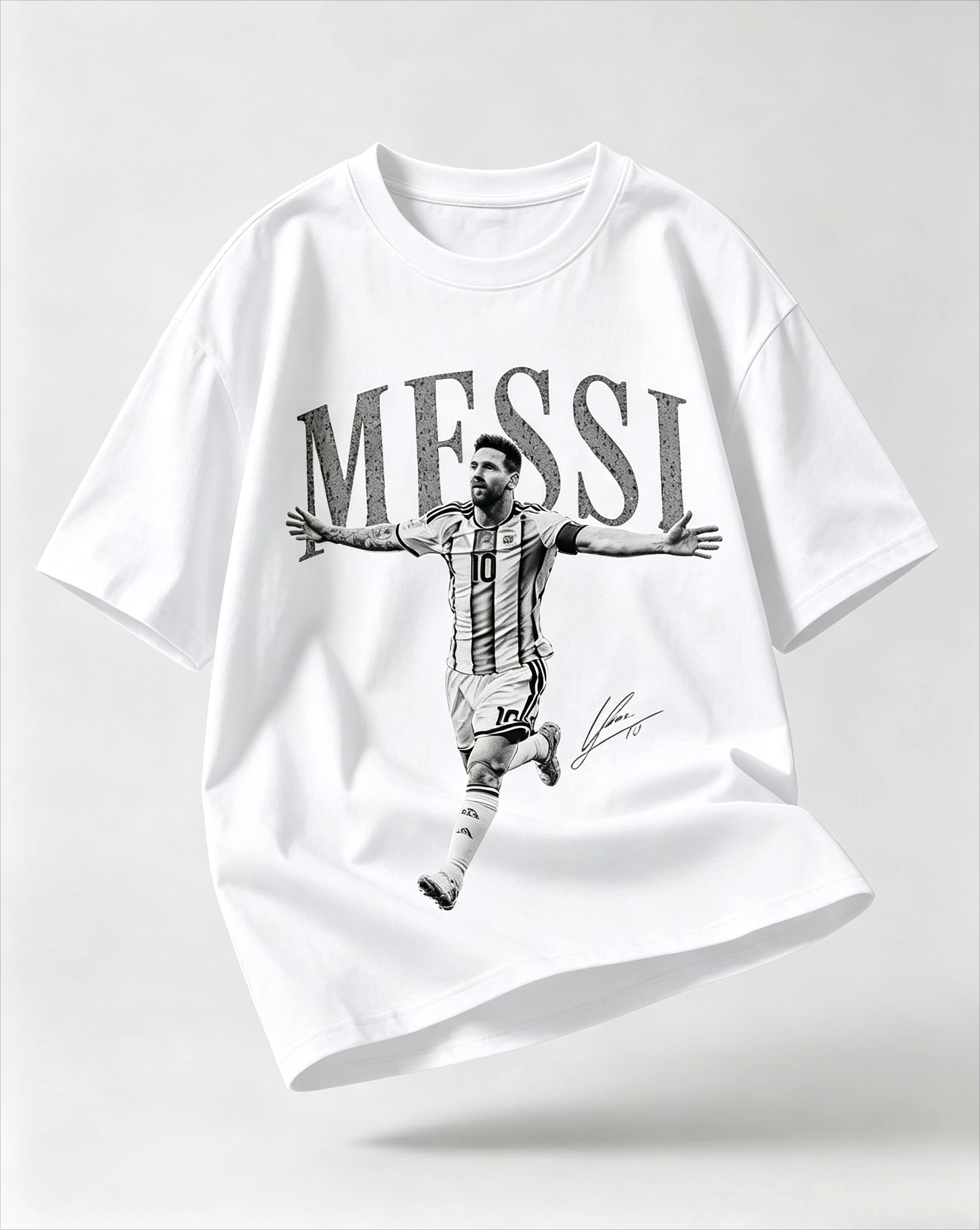 Historic Golden Ball Winner Messi Shirt, Championship Honor Art Print, Perfect Gift For Football Trophy Collectors