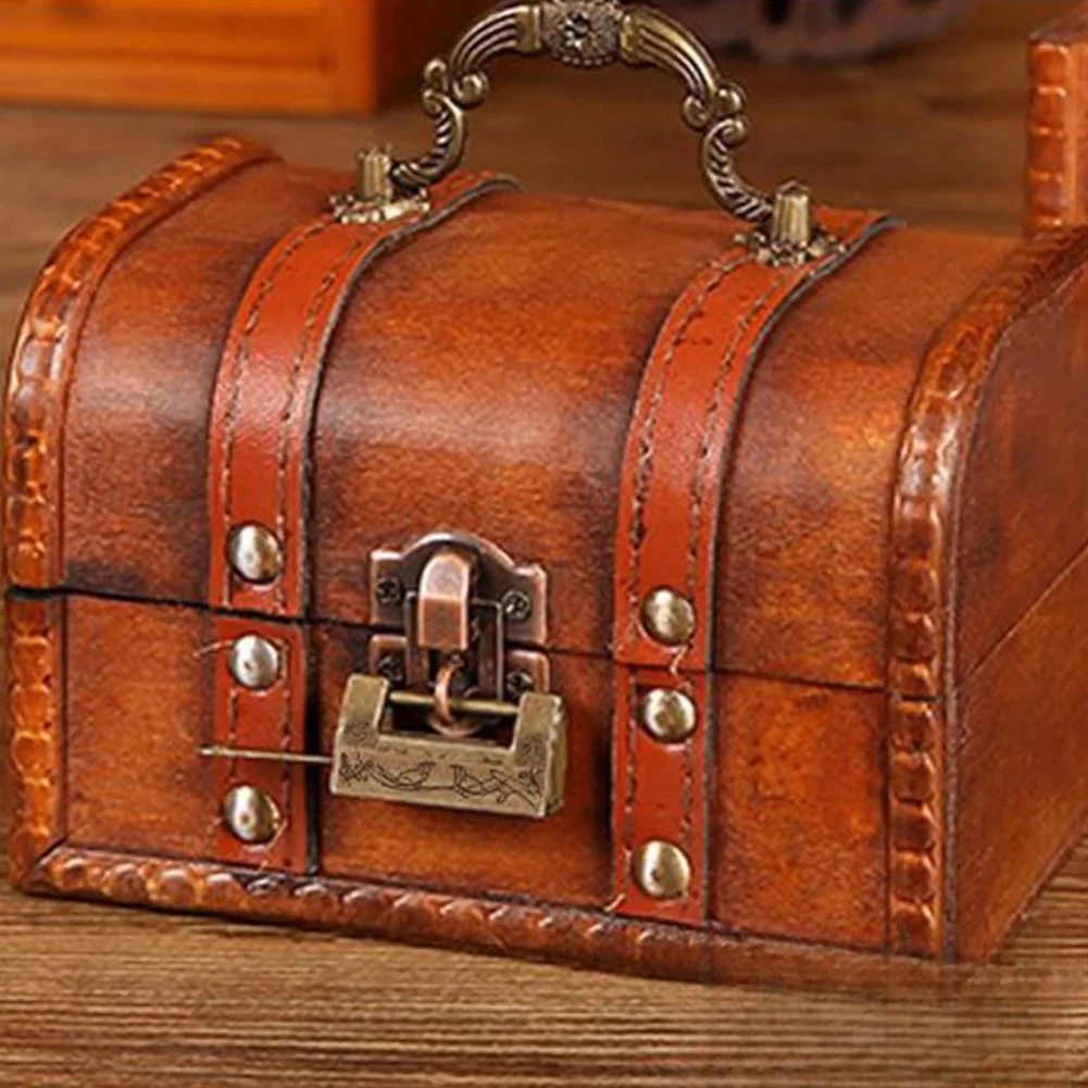 Antique Zinc Alloy Lock Vintage Padlock for Jewelry Box Drawer Chest Cabinet Ornate Floral Bird Decoration Includes Key
