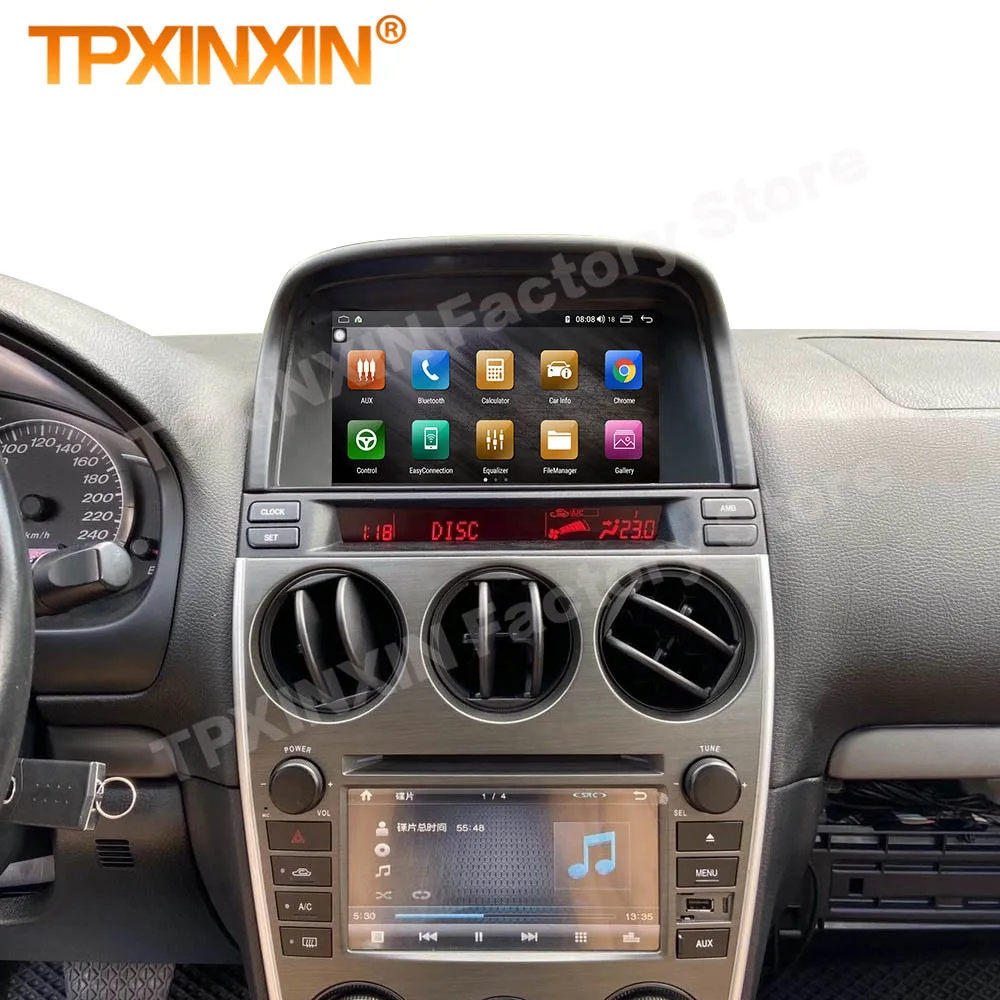 8+256GB Android 14 Car Radio For Mazda 6 2002~2012 GPS Intelligent Navigation Carplay Automotive Multimedia Stereo Receiver unit