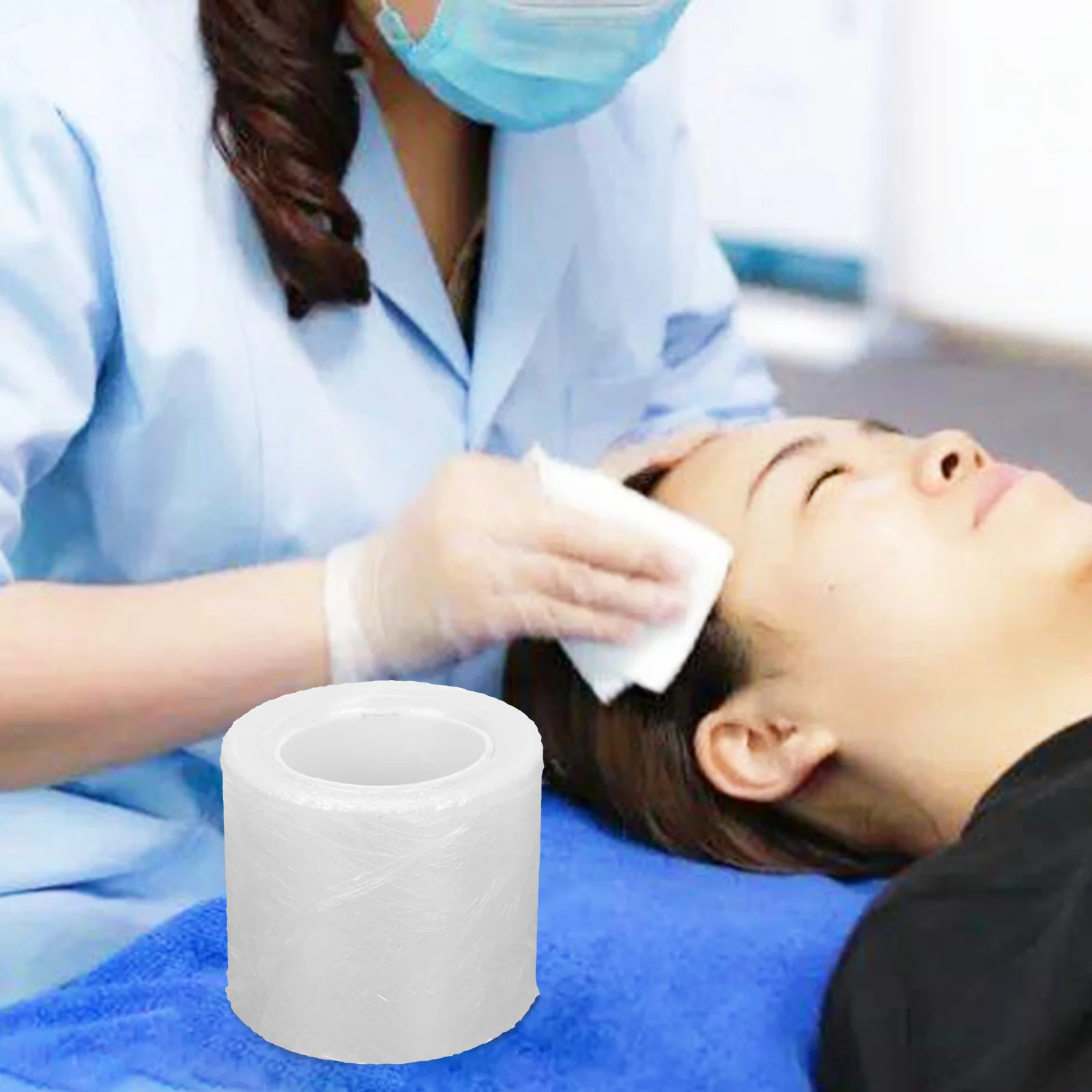 3 rolos remover cílios filme aderente tatuagens sobrancelha lábio filme de alta resistência envoltório de maquiagem amigável à pele