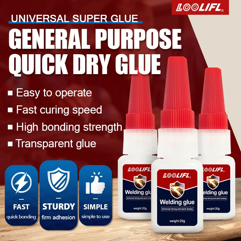 سوبر لاصق شفاف، 1-5 لاصقة قوية، سريعة تجفيف هيدروكريلات لاصق، مناسبة للخشب والمطاط والجلود والبلاستيك والمعادن والمجوهرات المائية، DIY الحرفية، الخ #5
