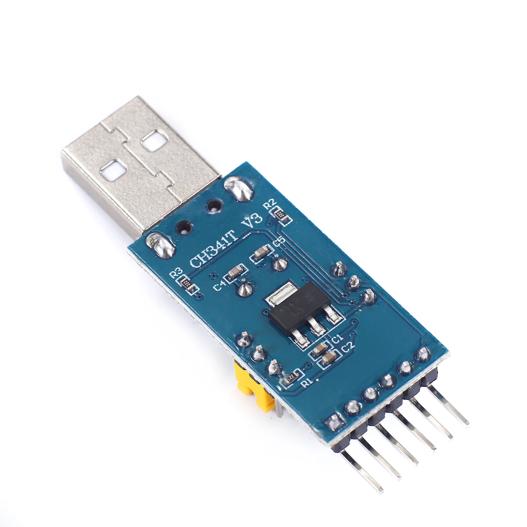 CH341T 2 في 1 وحدة 3.3 فولت 5 فولت USB إلى I2C IIC UART USB إلى TTL شريحة واحدة تنزيل المنفذ التسلسلي